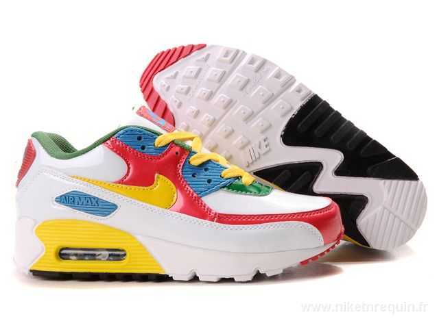 Rouge Jaune Et Blanc Chaussures Nike Air Max 90